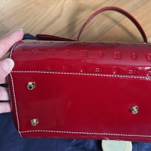 Arcadia Red Patent Leather Handbag EUC - Picture 11 of 12